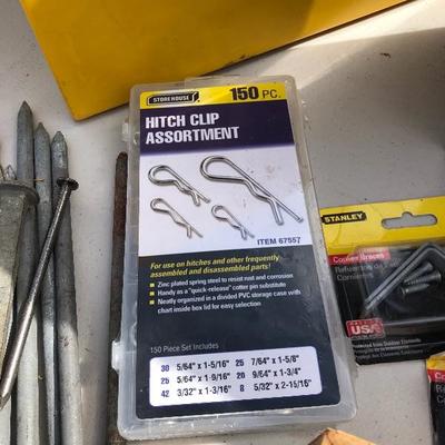 225:  Assortment of nuts and bolts including Nail Storage
