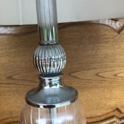 333:  Glass Art Deco Lamp 