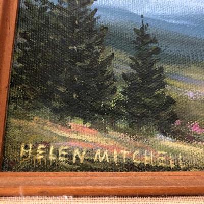 182:  Helen Mitchell Original Painting of Mt. Ranier