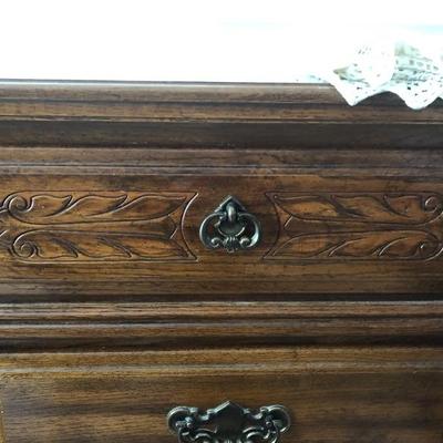 107:  Sumter Colonial Solid Wood Dresser and Hanging Mirror