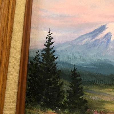 182:  Helen Mitchell Original Painting of Mt. Ranier