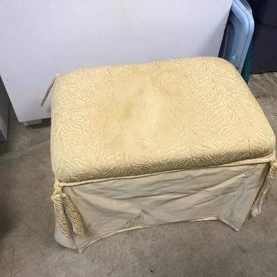 332:  Two Upholstered Stools on Rollers