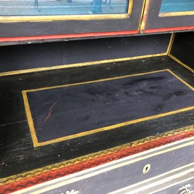 307:  Antique Frederick and Nelson China Display Cabinet