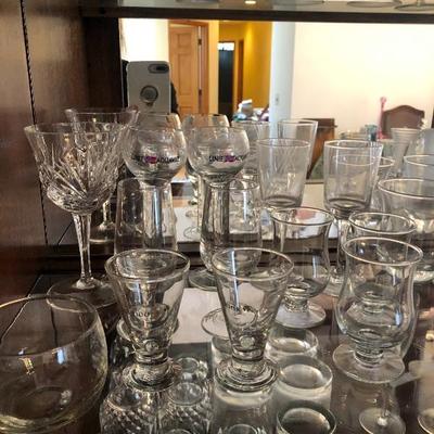 120:   Glass Goblets and Other Nice Glass Pieces