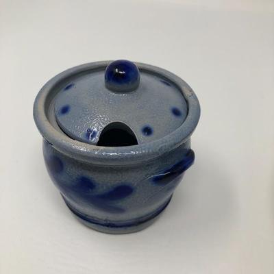 138: Stoneware Charger, Glass Dragonfly Vase and Other Stoneware