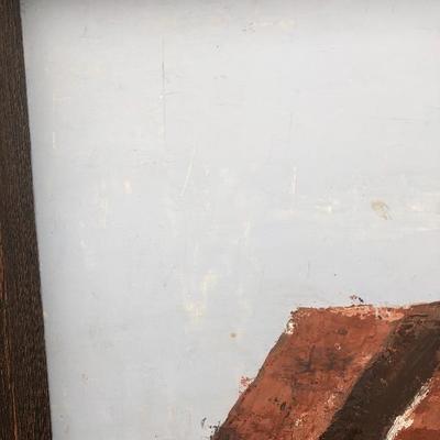 327:  Vintage Barn Painting