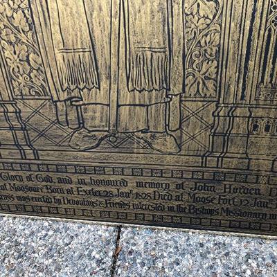 310:  Original Screen Rub Door Size Art Work 