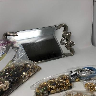 226:  Mystery Jewelry and Mirrored Tray