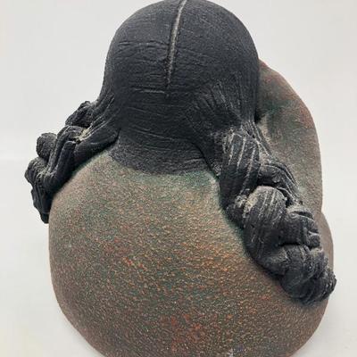 128:  Handmade Basket and Crying Indian Girl and Other Collectibles 