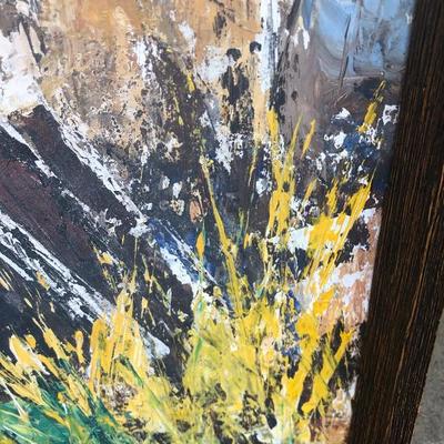327:  Vintage Barn Painting