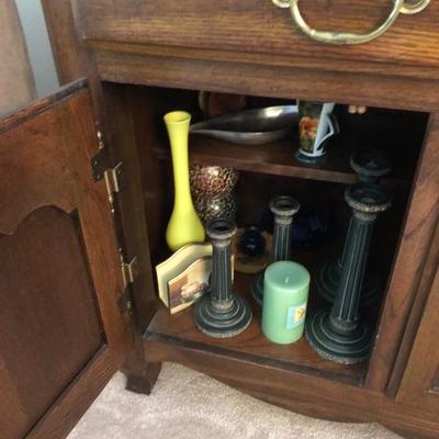 101:  Sears Solid Wood  China Cabinet 