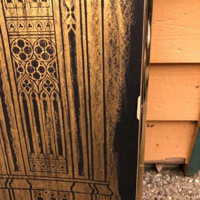 310:  Original Screen Rub Door Size Art Work 