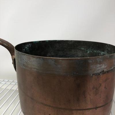 230:  Solid English Copper Pot with Solid Copper Tea Kettle
