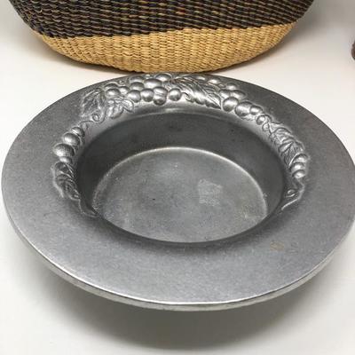 203:  Hand Crafted Basket and More