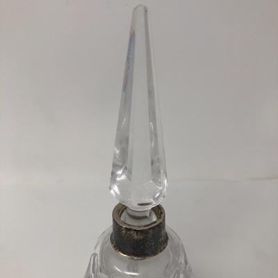 122:  Crystal Perfume Bottle, Cristal d' Arques French Vase and Tray 