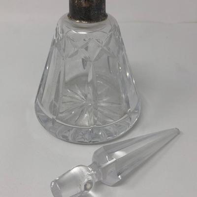 122:  Crystal Perfume Bottle, Cristal d' Arques French Vase and Tray 