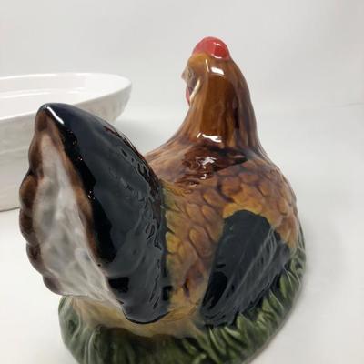 141: Portugal Porcelain Chicken Egg Decanter