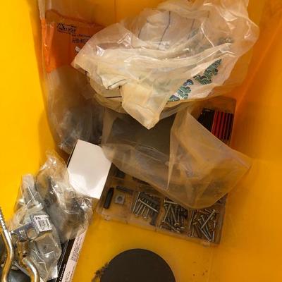 225:  Assortment of nuts and bolts including Nail Storage