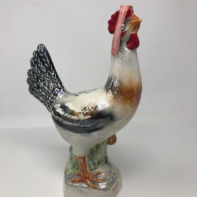 125:   Famous Firsts Rooster Bourbon/Whisky Bottle 