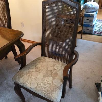 100:  Sears Vintage Dining Table With Six Chairs