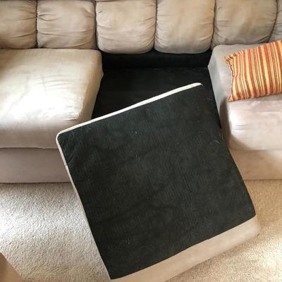 104:  Microfiber Couch and Matching Loveseat