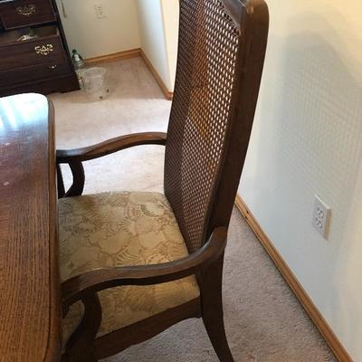 100:  Sears Vintage Dining Table With Six Chairs