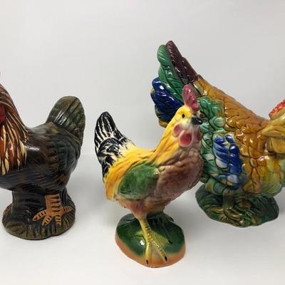 146:  Three Chickens and Roosters