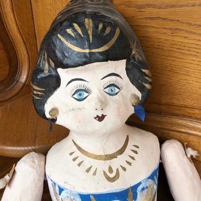 314:   Vintage Mexican Paper Mach'e Doll 