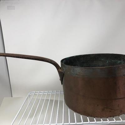 230:  Solid English Copper Pot with Solid Copper Tea Kettle