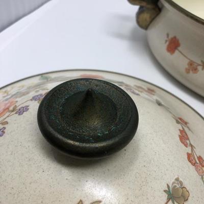 211:  Enamelware Lidded Casserole 