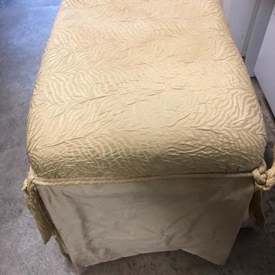 332:  Two Upholstered Stools on Rollers