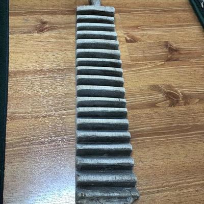 114: Antique Russian Wooden  Primitive Hand Carved Washboard