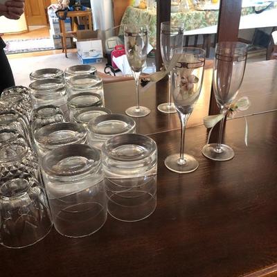 120:   Glass Goblets and Other Nice Glass Pieces