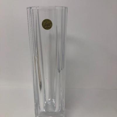 122:  Crystal Perfume Bottle, Cristal d' Arques French Vase and Tray 