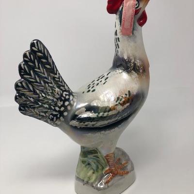 125:   Famous Firsts Rooster Bourbon/Whisky Bottle 