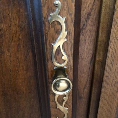 101:  Sears Solid Wood  China Cabinet 
