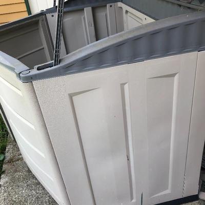 160:  Outdoor Resin Mini Side Shed 