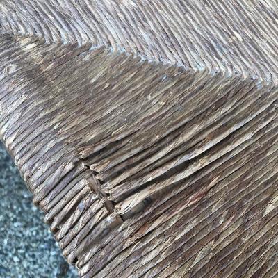 322:  Vintage Wicker bottomed Wood Chairs