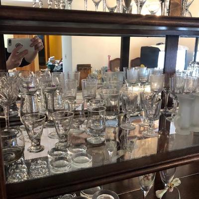 120:   Glass Goblets and Other Nice Glass Pieces