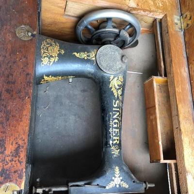 303:  Antique Singer Sewing Machine 