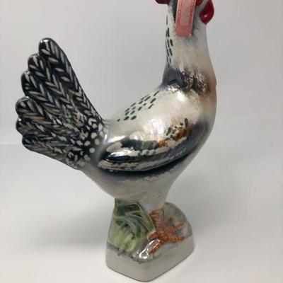 125:   Famous Firsts Rooster Bourbon/Whisky Bottle 