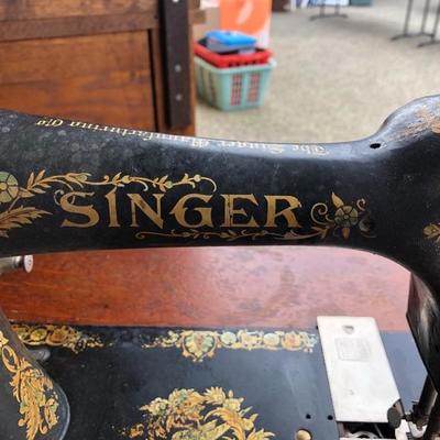 303:  Antique Singer Sewing Machine 