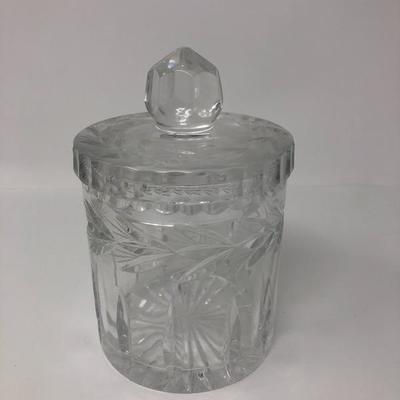 122:  Crystal Perfume Bottle, Cristal d' Arques French Vase and Tray 