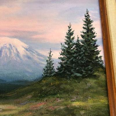 182:  Helen Mitchell Original Painting of Mt. Ranier