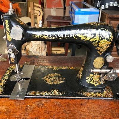 303:  Antique Singer Sewing Machine 
