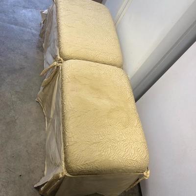 332:  Two Upholstered Stools on Rollers