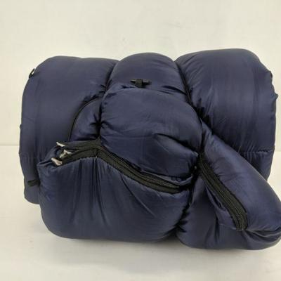 Coleman Brazos 30-Degree Sleeping Bag, Navy 