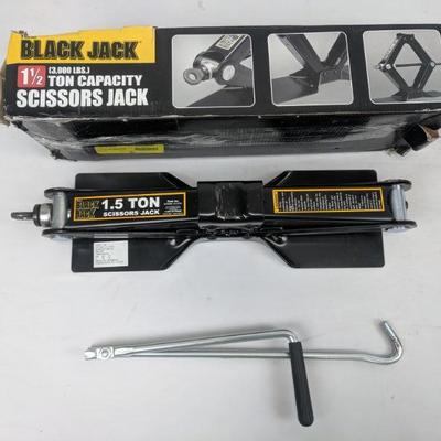 Black Jack Scissor Jack, 3,000 Lbs. Capacity - Opened