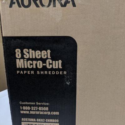 Aurora 8 Sheet Micro- Cut Paper Shredder 