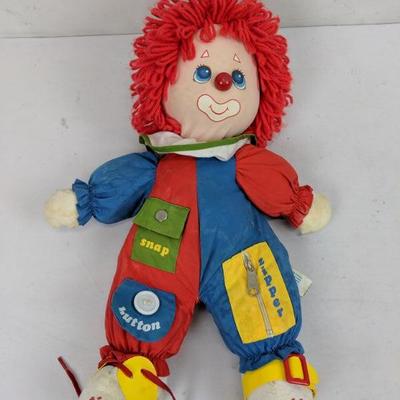 Vintage AmToy Clown Doll, 1983 American Greetings